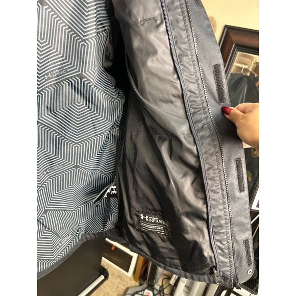 Under Armour Storm 2 Coldgear Infrared Mens Hooded Jacket Small Black Waterproof - Picture 6 of 9